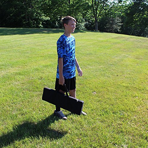 Driveway Games Metal Horseshoe Set. Professional Steel Throwing Horseshoes, Stakes & Carrying Case. Outdoor Pitching Toss Game - Thumbnail 6