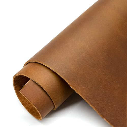 Thick Full Grain Leather Sheets for Crafts Genuine Cowhide Tooling