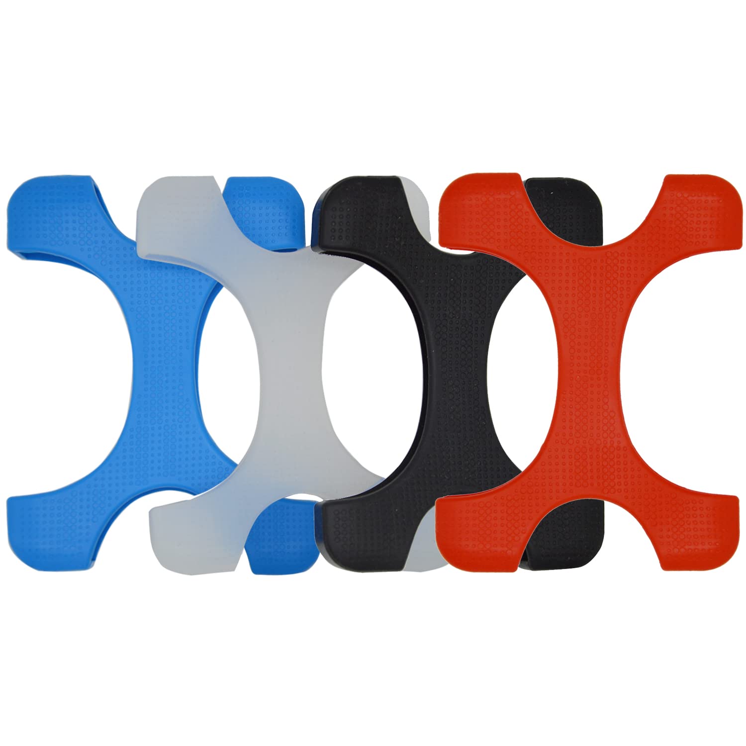 SDKDZKG 4 Pieces of 2.5 Inch Silicone Hard Drive Protective Case,Shock Proof and Drop Proof Elasticity to Protect Your Device Safety,Suitable for 2.5 Inch Mobile Hard Drives