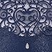 Laser Cut Wedding Invitations Kits 50 Packs FOMTOR Laser Cut Wedding Invitations with Blank Printable Paper and Envelopes for Wedding,Birthday Parties,Baby Shower (Navy Blue)
