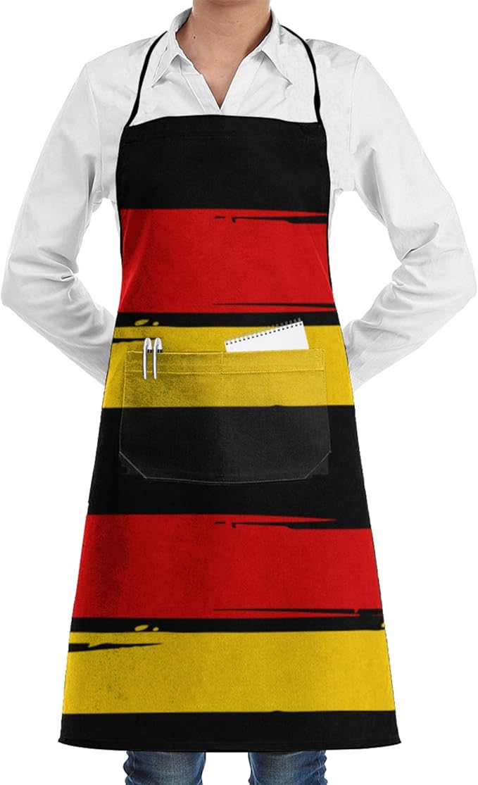 German flag Apron with Pocket for Kitchen Bib Gardening