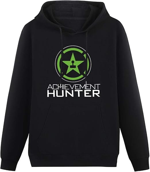 Men's Achievement Hunter Video Gaming Logo Hoodies Long Sleeve Pullover