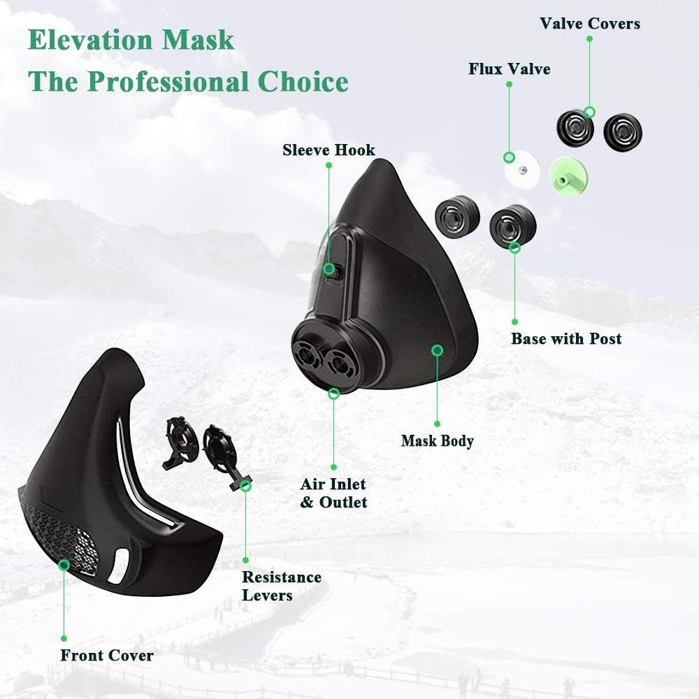 Chriffer Workout Mask with 48 Breathing Resistance Levels : Sports & Outdoors