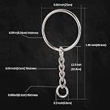 YHYZ Keychain Ring Set 60 Sets Splits Key Ring Hoops 25mm Chain Jumper Rings view 5