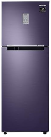 Samsung 253L 2 Star Inverter Frost Free Double Door Refrigerator (RT28T3782UT/HL, Pebble Blue, Convertible)