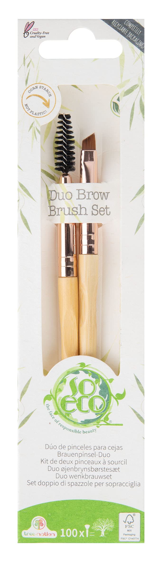 So Eco Duo Brow Makeup brush