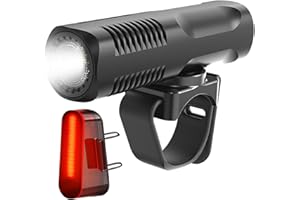 ROTOPATA 1000 LM Bike Light Set, Super Bright Rechargeable Bicycle Lights Front and Rear for Night Riding, 8+5 Modes USB-C Al