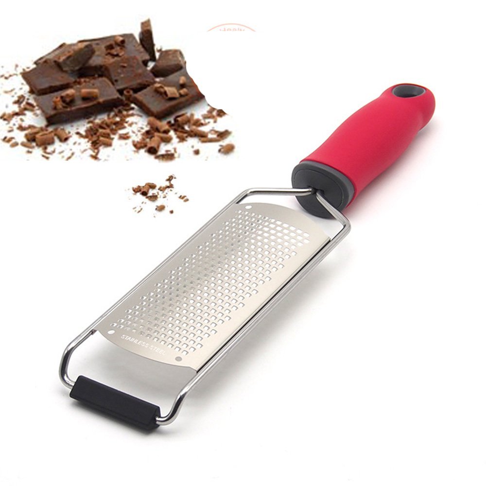 Hand Held Cheese Grater Stainless Steel Grater and Lemon Zester with Super Grip Handle save
