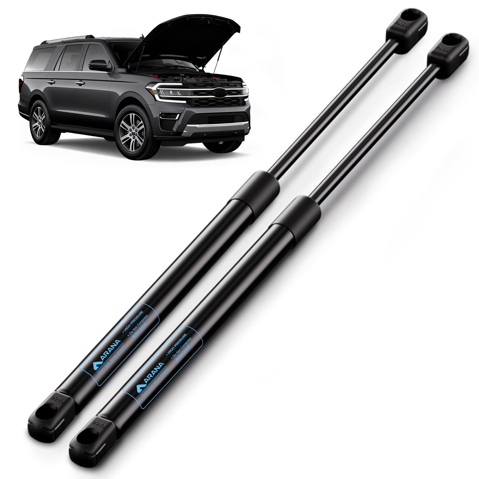 ARANA Hood Struts Shocks Lift Support Fits for Ford Expedition & Lincoln Navigator 2018-2024, Replacement OE# JL1Z16C826A JL1B16C826AD, 2 Pcs Image