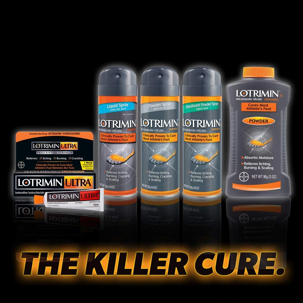Lotrimin Ultra 1 Week Athlete's Foot Treatment, Prescription Strength Butenafine Hydrochloride 1%, Cures Most Athlete?s Foot Between Toes, Cream, 1.1 Ounce: Health & Personal Care