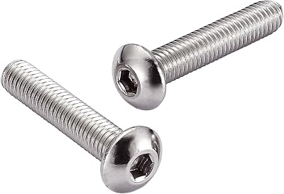 AMLOOPH M5 x 25mm Hex Socket Button Head Bolts 304 Stainless Pack 20