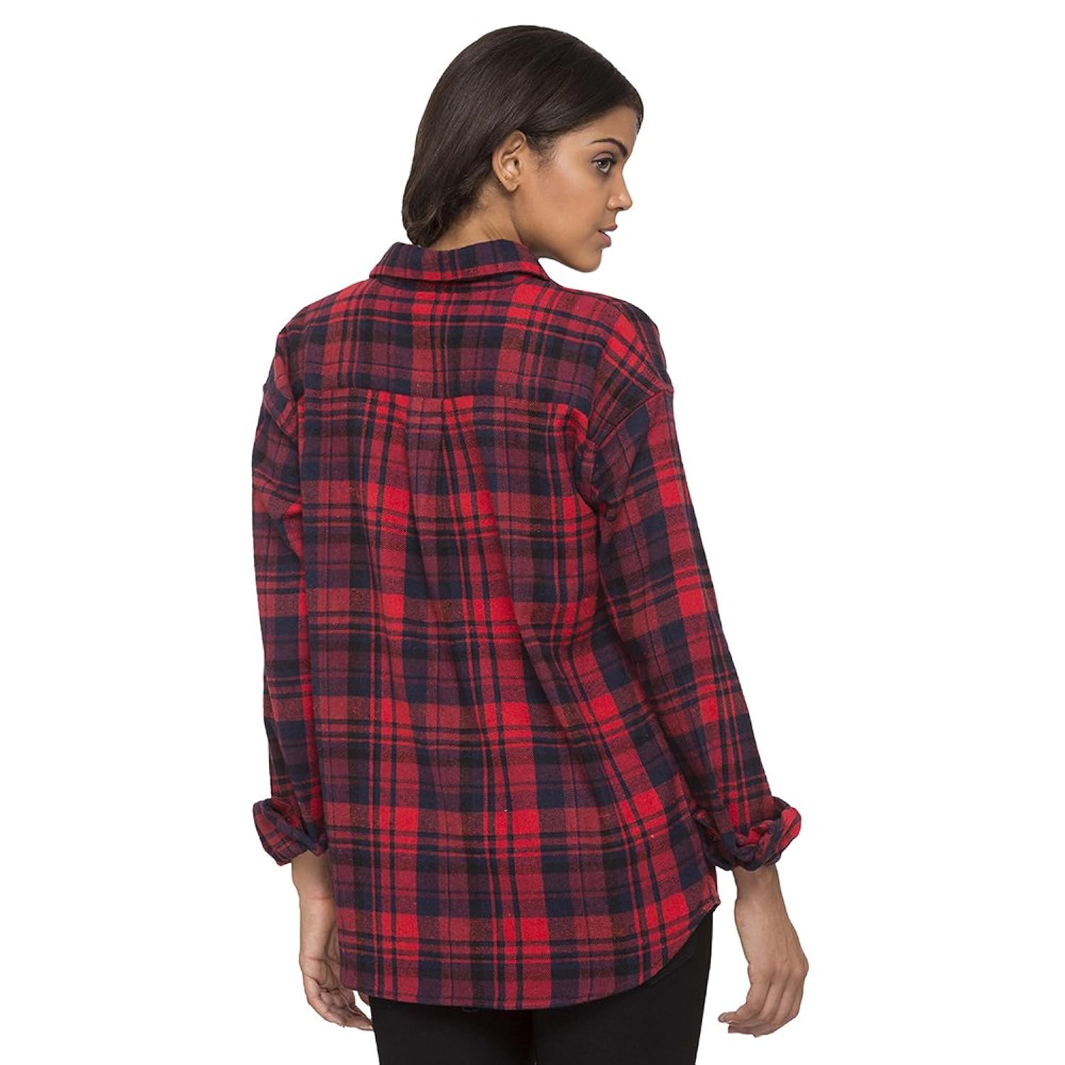 rheson women's checkered regular fit shirt