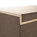 VILLACERA Double Laundry Hamper Two Compartment Sorter with Magnetic Lid, Brown
