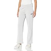 Puma Women's Essentials Straight Leg Sweatpants, Light Gray Heather, Medium