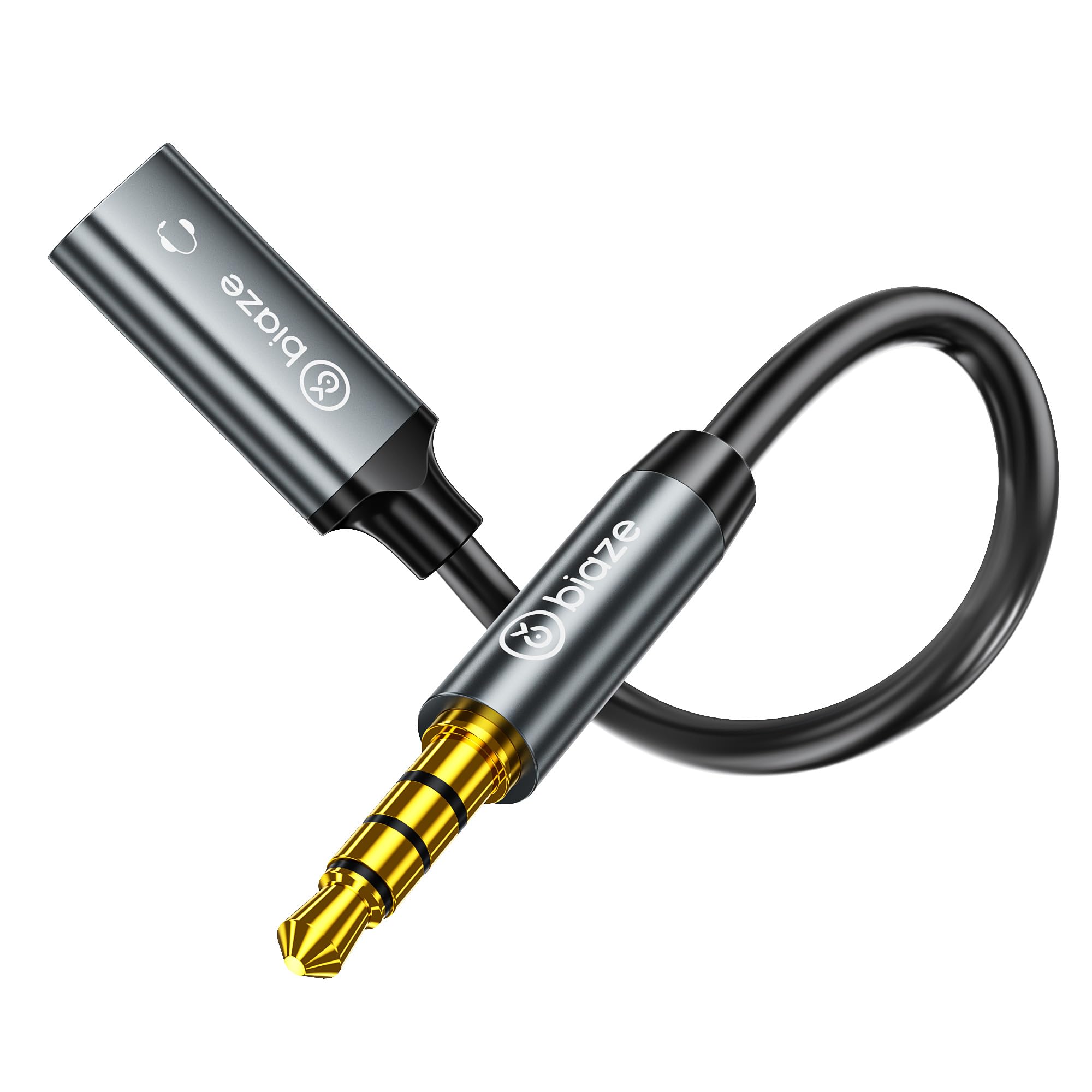 Photo 1 of biaze USB C Female to 3.5mm Male Audio Cable Cord Analog Cable Type-C Converter Headphone Jack Adapter Compatible with MP3 Players, CD Players, Laptops, Tablets, Smartphone