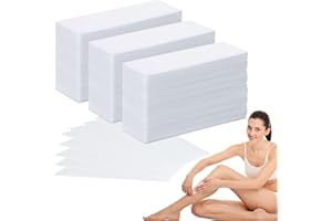 SEPGLITTER Wax Strips for Hair Removal, 300 Pieces 1.6 x 3.9 Inch Non Woven Waxing Strips Face Wax Paper Strips for Women Facial Body Arms Legs Hair Cleaning and Remover