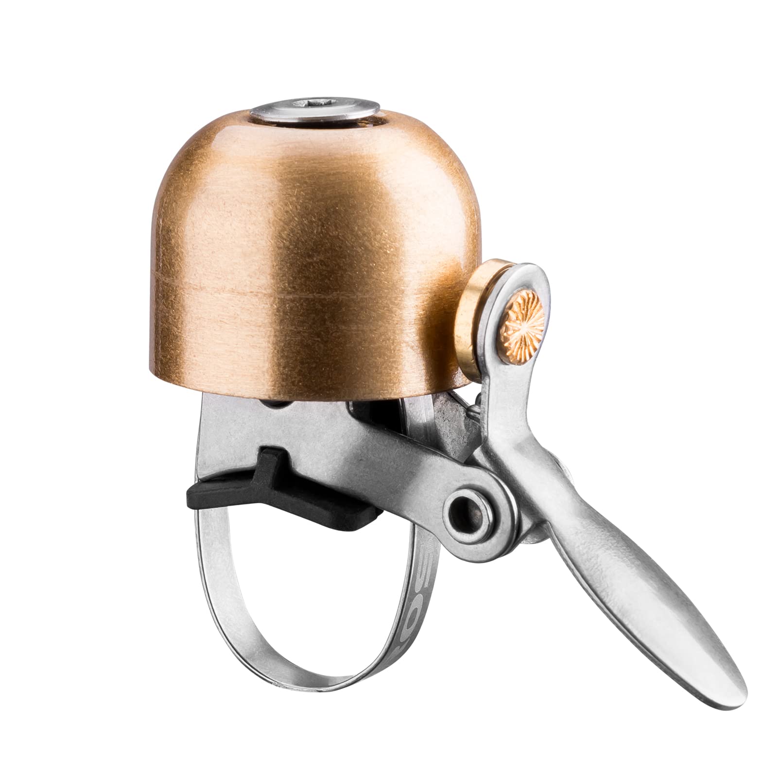 Photo 1 of ROCKBROS Bike Bell Classic Bicycle Bell for Bike Ring Bell with Loud Sound Bells for Road Mountain Bike Handlebars Adults (Golden Brass)