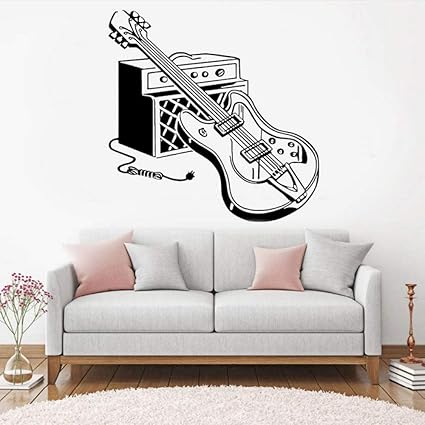 Wall Sticker Rock And Roll Wall Decal Music Lover S Headphone