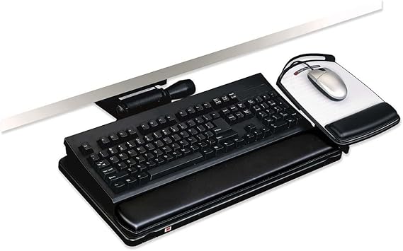 Amazon Com Mmmakt150le 3m Easy Adjust Keyboard Tray Office