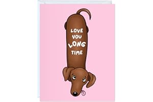 Funny Dog Anniversary & Birthday Card – Punny Greeting Card by Aly Lou | Blank Inside, Cute & Perfect for Couples, Him, Her, 