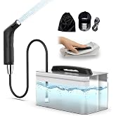 Portable Travel Bidet Electric Rechargeable Handheld Personal Bidet Sprayer for Personal Cleaning for Toilet with 2.3 liters Water Container (Black)