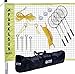 Park & Sun Sports Portable Indoor/Outdoor Badminton Net System with Carrying Bag and Accessories: Tournament Series