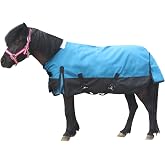 Gallopoff 1200D Mini Horse/Pony Blanket 0g No-Fill Waterproof Turnout Sheet | 1200D Ripstop Outer, Waterproof Breathable Shell, Smooth Lining, Keep Dry in Rain/Mud, Fits Foals/Weanlings/Yearlings/Donkeys