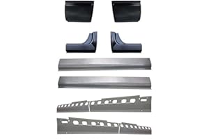 Motor City Sheet Metal - Compatible With Dodge 2006-2009 Ram Mega Cab Inner & Outer Rocker Panels, Cab Corner 8Pc Kit
