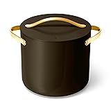 Caraway Stock Pot - 12 Qt Ceramic Coated Pot With