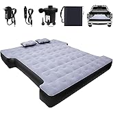 Car Air Mattress, Camping Pickup Truck Air Mattress, Pickup Truck with Electric Pump and Two Pillows - Flocking and PVC, Slee