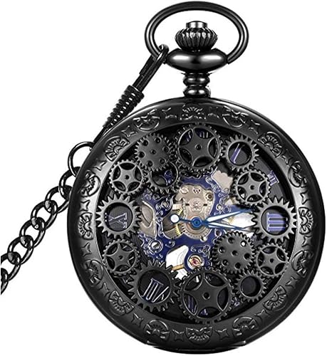 Amazon Ice Boxブロンズポケットストップウォッチ スケルトン ラグジュアリー トゥールビヨン Ap ビンテージ 機械式ギフト ブラック メンズ 通販