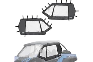 KEMIMOTO Upgraded Soft Upper Doors Compatible with Kawasaki Teryx KRX 1000 2026 2025 2024 2023 2022 2021 2020, Clear Door Cab UTV Enclosure Kit KRX Side Windows Replace 99994-1298 Accessories