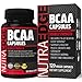 DOUBLE STRENGTH NutraEdge BCAA Capsules, Easy to Swallow, 2100mg per Serving - Support Healthy Muscle Growth and Strength, Maximize Normal Energy and Endurance, with 100% Money Back Guarantee.