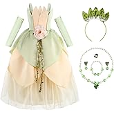 Princess Costume for Girls Birthday Halloween Dress Up Outfits with Accessories