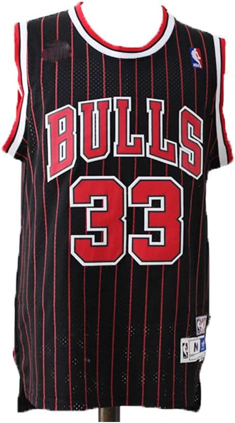 LAMBO Men's Basketball Jersey Chicago Bulls Scottie Pippen #33, Breathable Swing Man Jersey Fans Sports Sleeveless T-Shirt