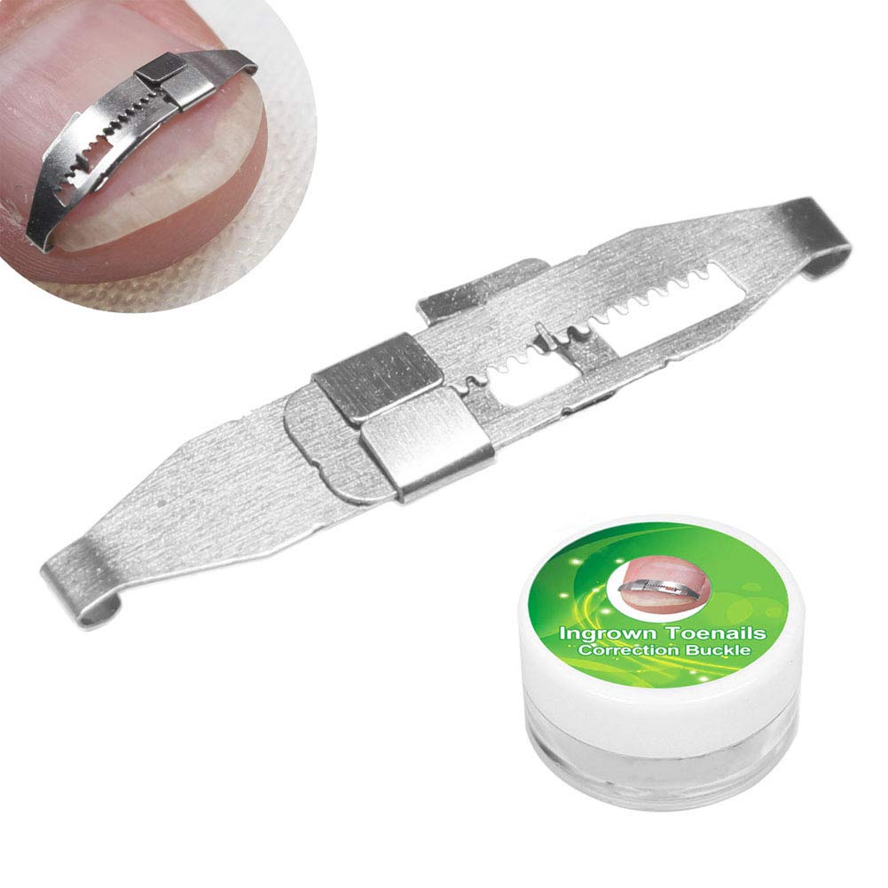 Socobeta Stainless Steel Ingrown Toenail Corrector Pain Relief Paronychia Treatment Correcting Tool Curved Toenail Corrector for Women Men Personal Care