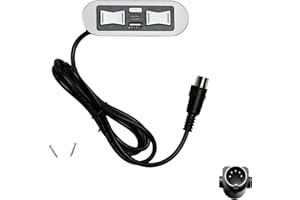 Uetmulik Recliner Emomo USB Type A and C Port 5 Button 5 Pin Hand Control Model HX90HU2 for Lift Chair