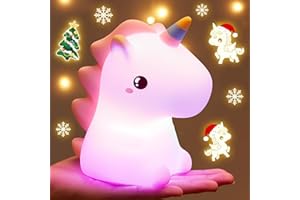 Mubarek Cute Lamps,【16 Colors】 Unicorn Bedroom Decor for Girls,Tap 2 Lightness Baby Night Light,Last 10H Portable Unicorn Lamp,Soft & Safe Nursery Night Light,Gifts for Girls