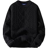 Aelfric Eden Women's Oversized Cable Knit Crewneck Sweaters Long Sleeve Sweater Chunky Loose 2025 Outfits Pullover