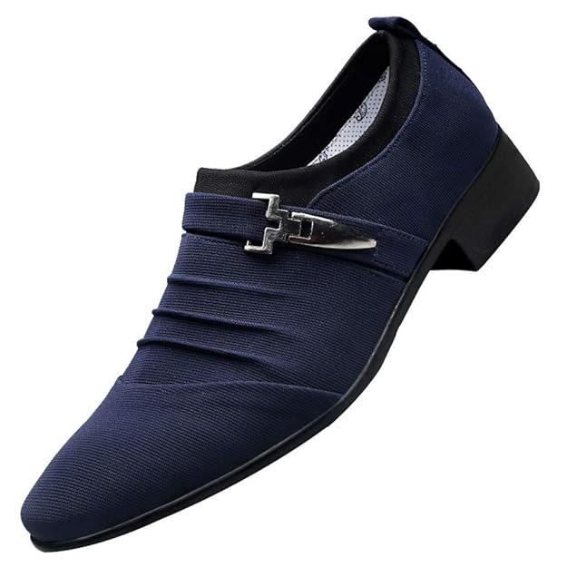 DIKHBJWQ Männer Freizeitschuhe Spitz Formelle Business Anzugschuhe Schuhe Segeltuchschuhe Mode Hochzeit Schuhe Einzelne Casua