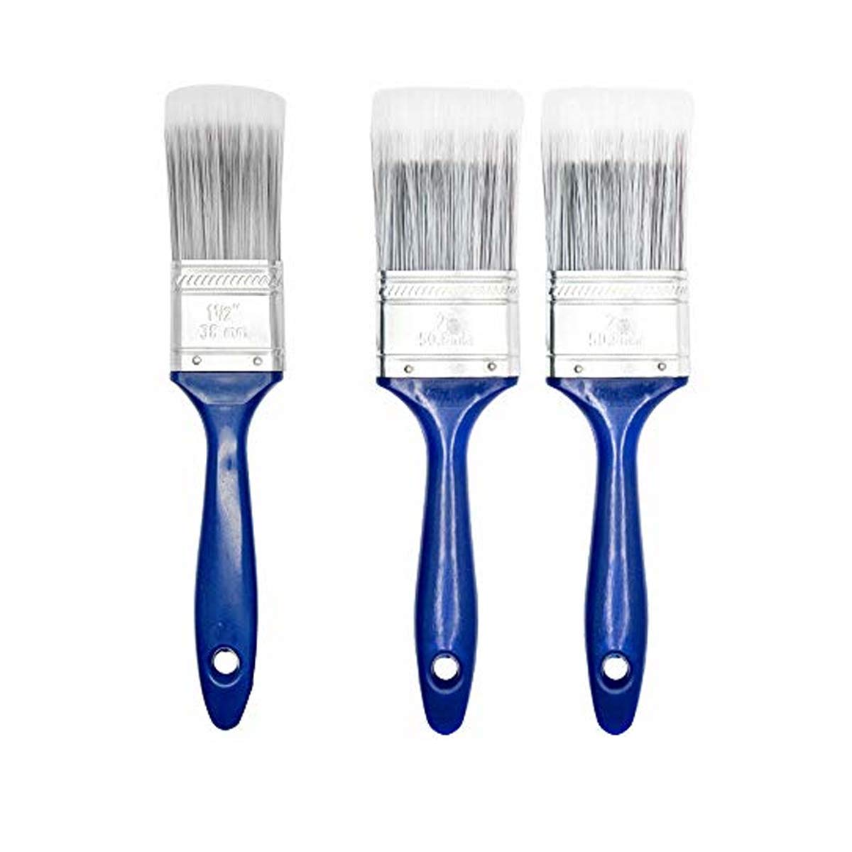 TOOLSTAR Decorating Brushes， 3PCS Paint Brush Set Decorating Utility Wall Brush for Furniture, Wall Painting