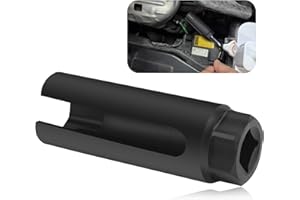 7/8" O2 Sensor Socket with Side Openings,Oxygen Sensor Socket with 1/2" Drive Port for Removing and Mounting O2 Sensor Tool,P