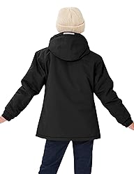 MoFiz Girls Ski Jacket Waterproof Fleece Lined