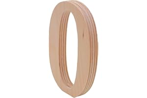 WOODEN LETTER STORE 4” Tall Wooden Number 0 – 1/2” Thick Baltic Birch – Paintable DIY Decor, Signs & Crafts - Pack of 1