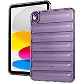 Bumper Case for iPad mini 7th/6th Generation 8.3" (2024/2021), Techcircle Clear Stylish Down Jacket Desigh Soft TPU Shockproof Protective Light Weight Back Cover for iPad mini 7 A17 Pro, Purple