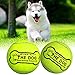 ECOOLBUY 24CM 9.5inch Tennis Ball For Dog Cat Pet Chew Toy Big Inflatable Tennis Ball Signature Mega Jumbo Pet Toy Ball Supplies Outdoor Cricket With Ball Inflate Kit
