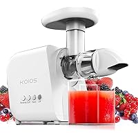 KOIOS Juicer, Masticating Juicer Machine, Slow Juice Extractor with Reverse Function, Cold Press Juicer Machines with…