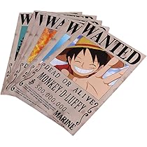 Amazon Com Auxsoul One Piece Anime Pirates Wanted Poster Wall Scroll 10 Pcs Set Add Jinbe After 903 Update Posters Prints