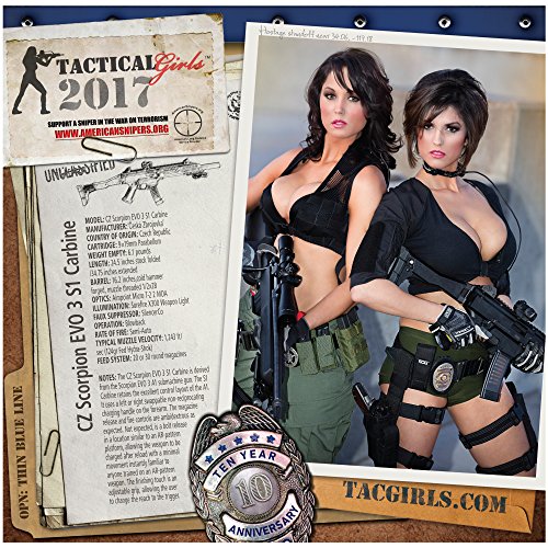 2017 Tactical Girls Gun Calendar - 10th Anniversary Edition