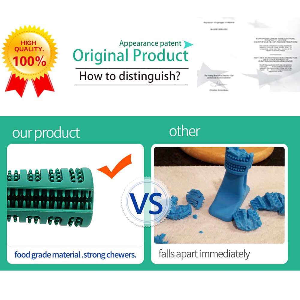 Diglife Dog Brushing Stick Large,Doggy Brushing Stick Chew Cleaning Toothbrush Dental Hygiene Toy, Food Grade Silicone Bite Resistant Soft Rubber Toy for Dogs, Cats, Most Pets, Gift for Pets Lover (L)